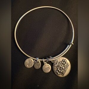 Alex and Ani vintage and rare silver tone Queen’s Crown bangle bracelet in GUC